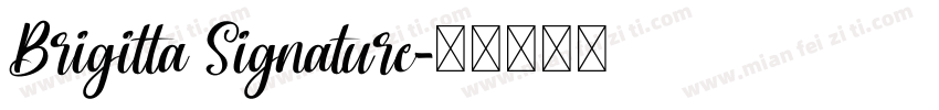 Brigitta Signature字体转换